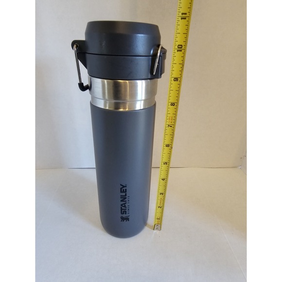 Stanley 24oz Go Flip Bottle Charcoal Insulated Stainless Steel BPA Free - Picture 7 of 7